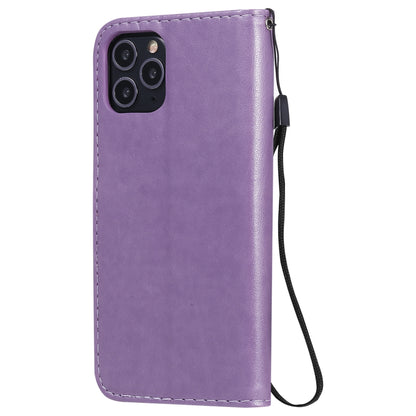 For Apple iPhone 11 Pro Cat and Bee Embossed Flip Leather Phone Case Wallet Cover with Card Slots Cash Pocket Magnetic Stand Protective Shockproof TPU PU Leather Case with Wrist Strap