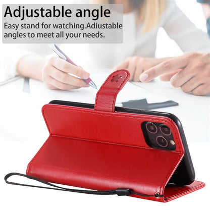 For Apple iPhone 11 Pro Cat and Bee Embossed Flip Leather Phone Case Wallet Cover with Card Slots Cash Pocket Magnetic Stand Protective Shockproof TPU PU Leather Case with Wrist Strap