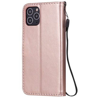 For Apple iPhone 11 Pro Cat and Bee Embossed Flip Leather Phone Case Wallet Cover with Card Slots Cash Pocket Magnetic Stand Protective Shockproof TPU PU Leather Case with Wrist Strap
