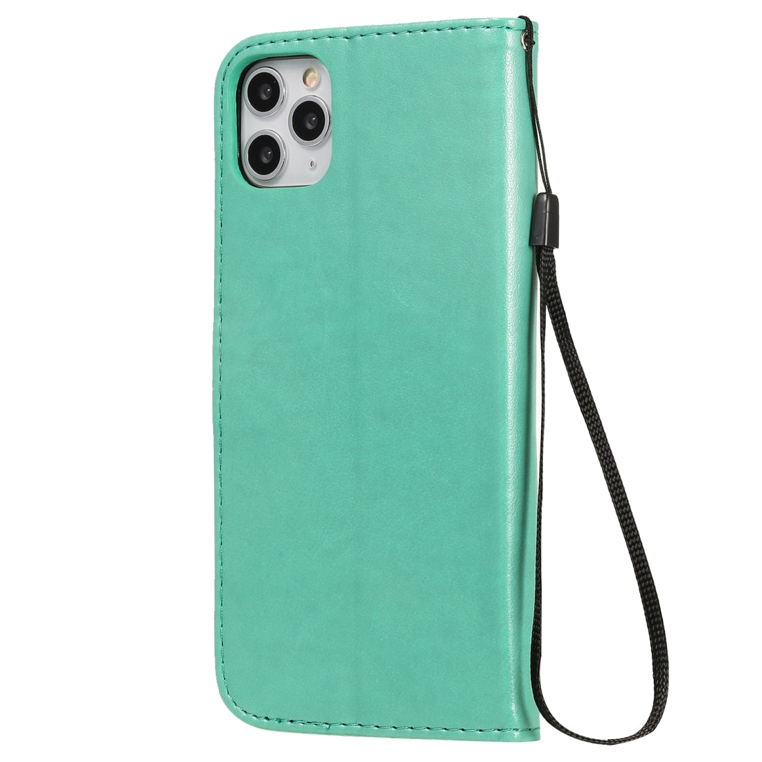 For Apple iPhone 11 Pro Max Cat and Bee Embossed Flip Leather Phone Case Wallet Cover with Card Slots Cash Pocket Magnetic Stand Protective Shockproof TPU PU Leather Case with Wrist Strap