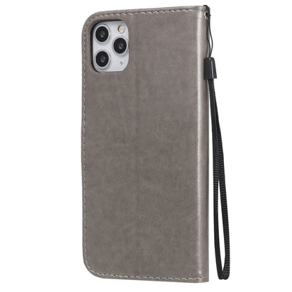 For Apple iPhone 11 Pro Max Cat and Bee Embossed Flip Leather Phone Case Wallet Cover with Card Slots Cash Pocket Magnetic Stand Protective Shockproof TPU PU Leather Case with Wrist Strap