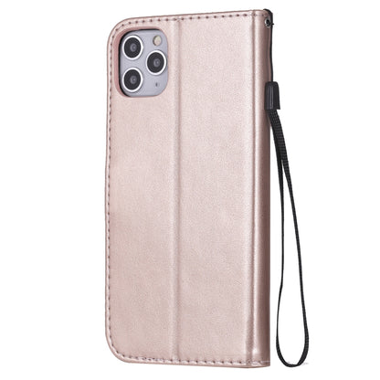 For Apple iPhone 11 Pro Max Cat and Bee Embossed Flip Leather Phone Case Wallet Cover with Card Slots Cash Pocket Magnetic Stand Protective Shockproof TPU PU Leather Case with Wrist Strap