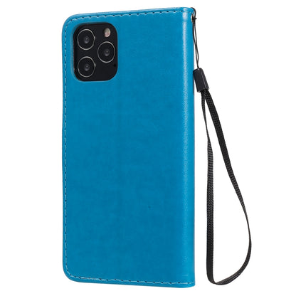 For Apple iPhone 12 Cat and Bee Embossed Flip Leather Phone Case Wallet Cover with Card Slots Cash Pocket Magnetic Stand Protective Shockproof TPU PU Leather Case with Wrist Strap