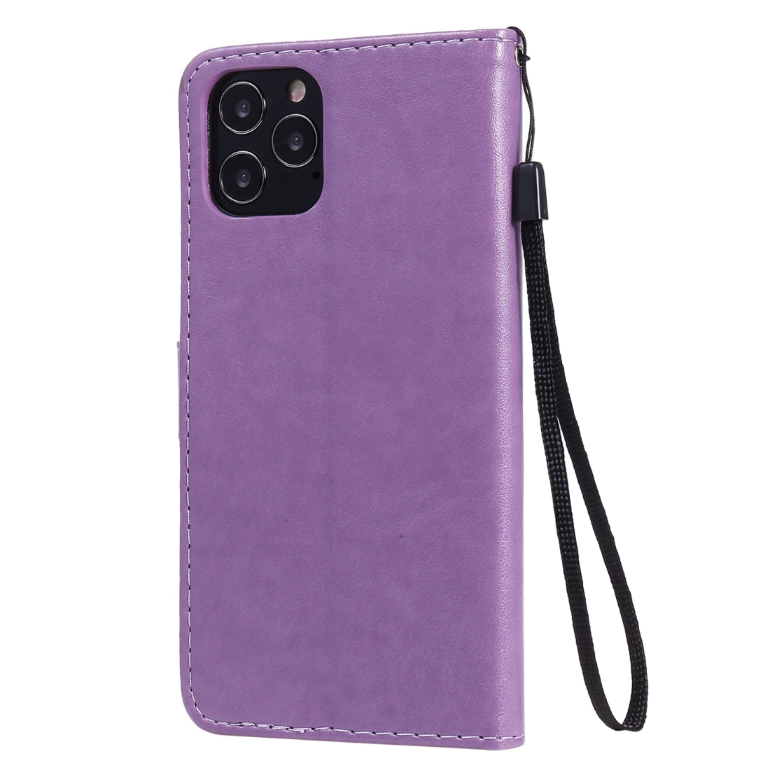 For Apple iPhone 12 Pro Cat and Bee Embossed Flip Leather Phone Case Wallet Cover with Card Slots Cash Pocket Magnetic Stand Protective Shockproof TPU PU Leather Case with Wrist Strap