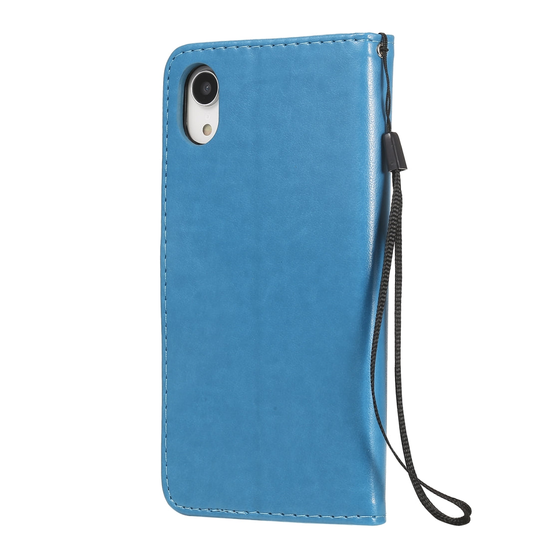 For Apple iPhone XR Cat and Bee Embossed Flip Leather Phone Case Wallet Cover with Card Slots Cash Pocket Magnetic Stand Protective Shockproof TPU PU Leather Case with Wrist Strap