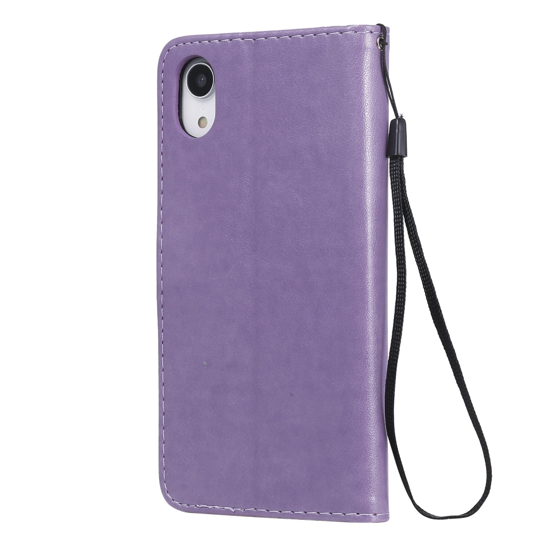 For Apple iPhone XR Cat and Bee Embossed Flip Leather Phone Case Wallet Cover with Card Slots Cash Pocket Magnetic Stand Protective Shockproof TPU PU Leather Case with Wrist Strap