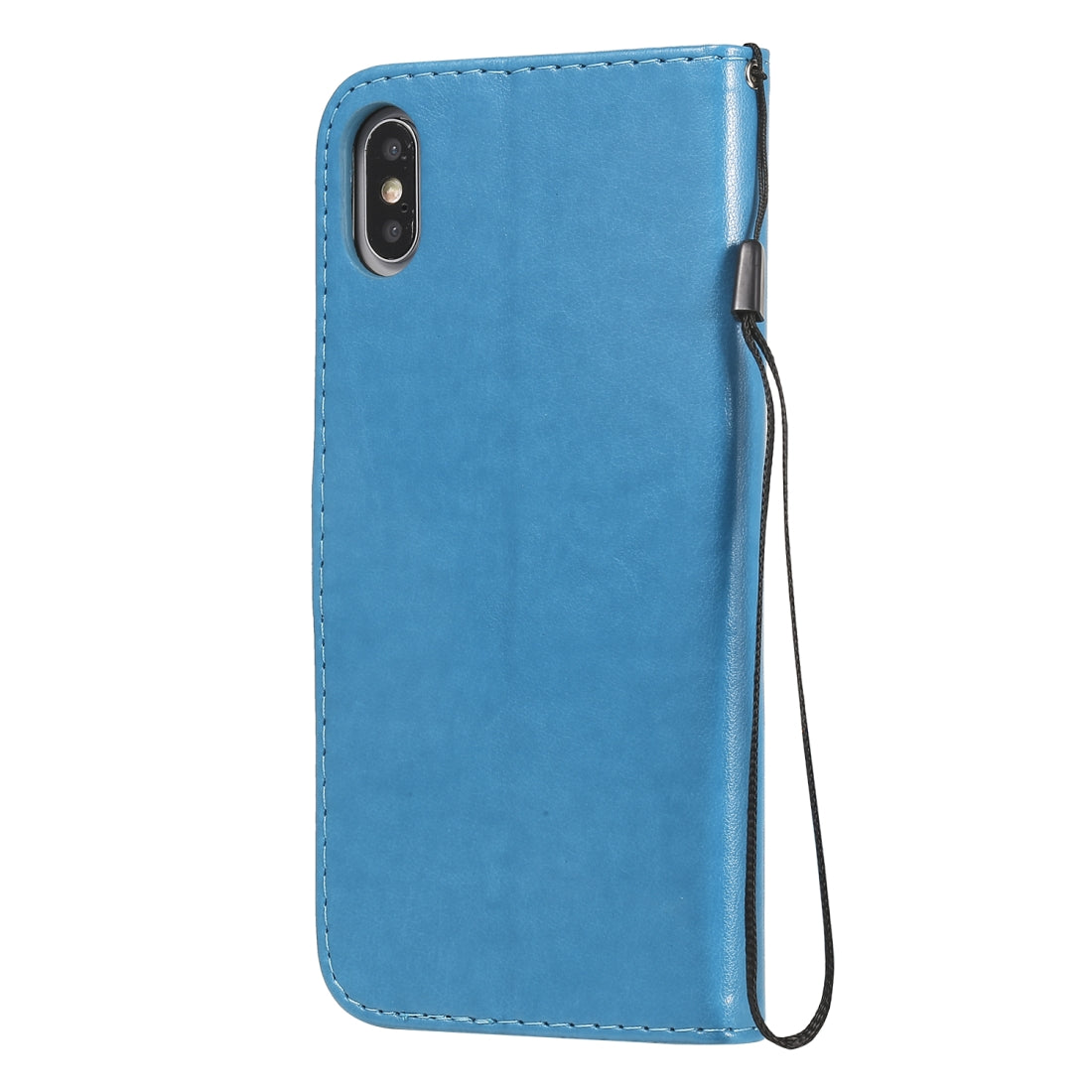 For Apple iPhone XS Max Cat and Bee Embossed Flip Leather Phone Case Wallet Cover with Card Slots Cash Pocket Magnetic Stand Protective Shockproof TPU PU Leather Case with Wrist Strap