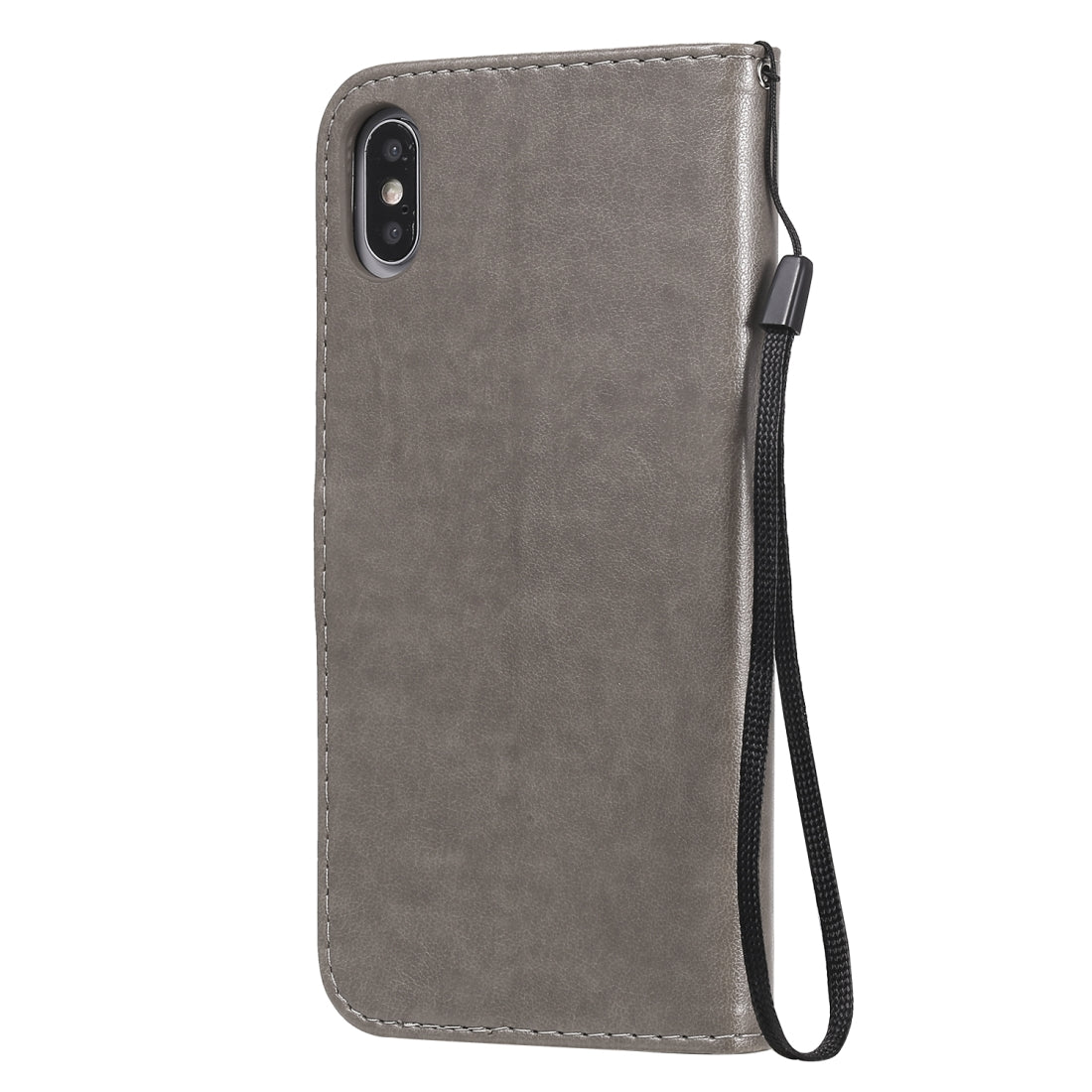 For Apple iPhone XS Max Cat and Bee Embossed Flip Leather Phone Case Wallet Cover with Card Slots Cash Pocket Magnetic Stand Protective Shockproof TPU PU Leather Case with Wrist Strap