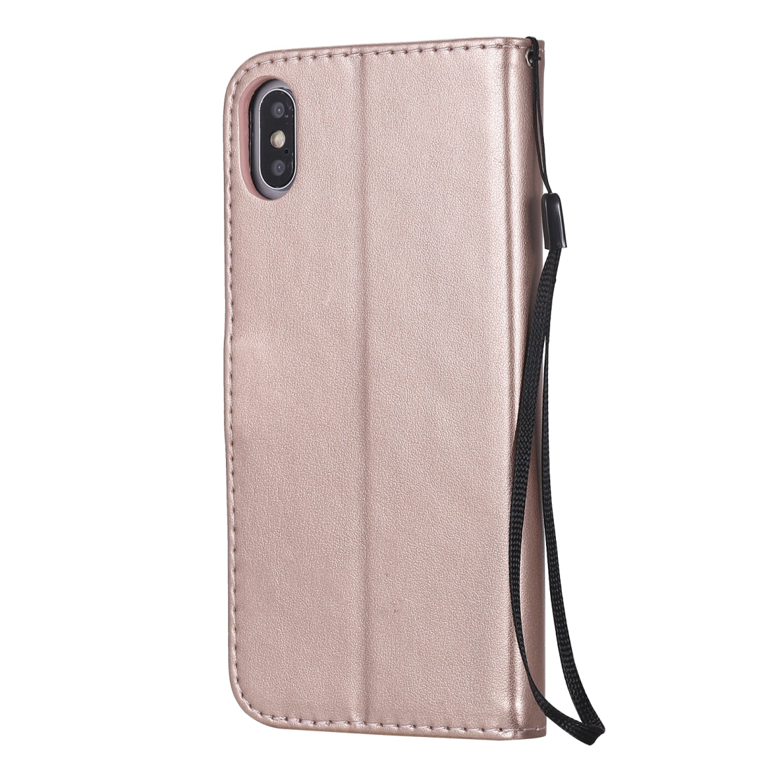 For Apple iPhone XS Max Cat and Bee Embossed Flip Leather Phone Case Wallet Cover with Card Slots Cash Pocket Magnetic Stand Protective Shockproof TPU PU Leather Case with Wrist Strap