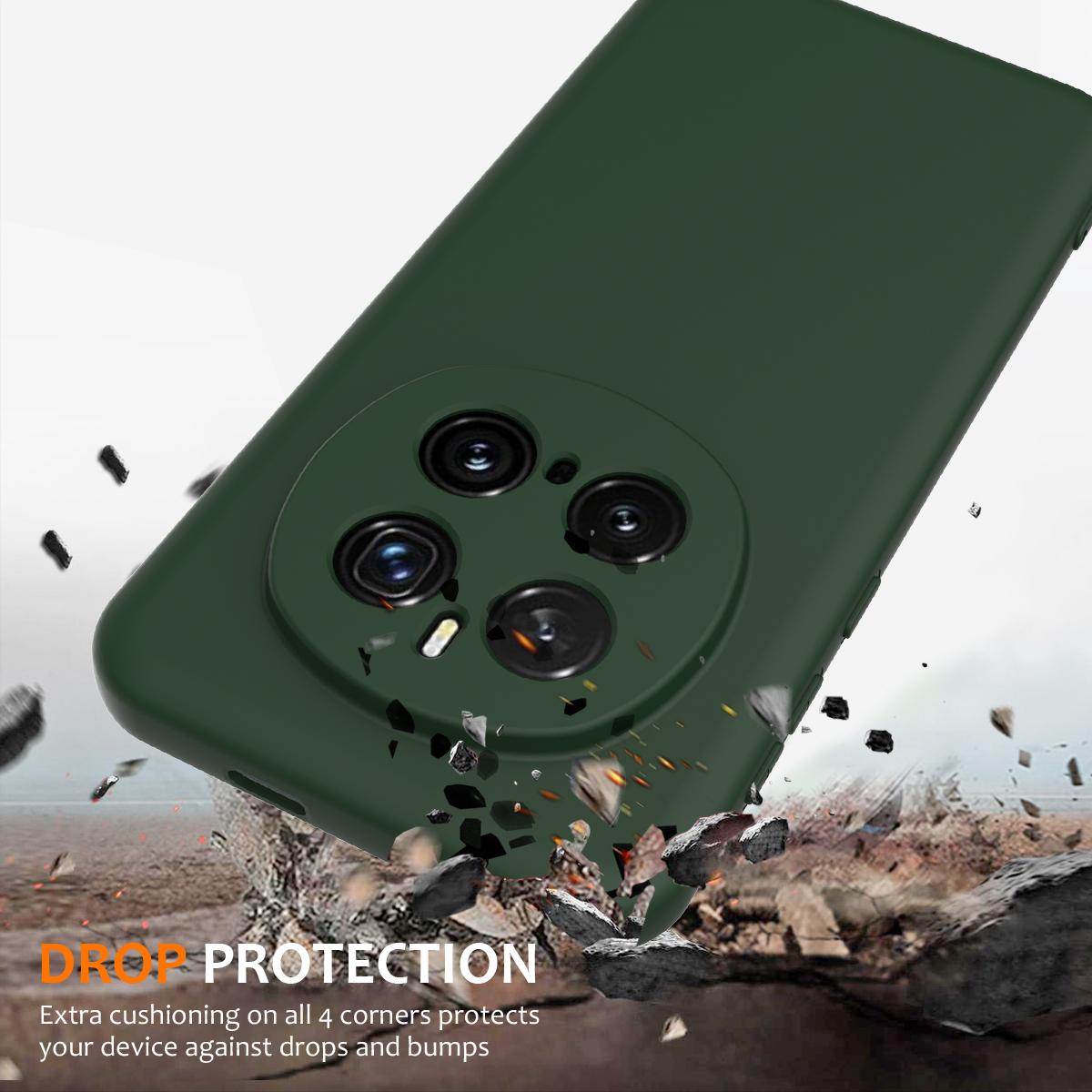 Honor Magic7 Pro Shockproof Silicone MagSafe Phone Case with Microfibre Lining Magnetic Cover