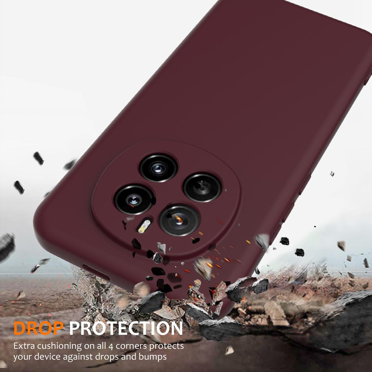Honor Magic7 Shockproof Silicone MagSafe Phone Case with Microfibre Lining Magnetic Cover