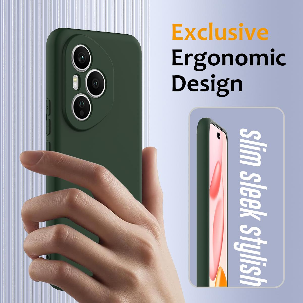 Honor 400 Pro Global 160.8mm Shockproof Silicone MagSafe Phone Case with Microfibre Lining Magnetic Cover