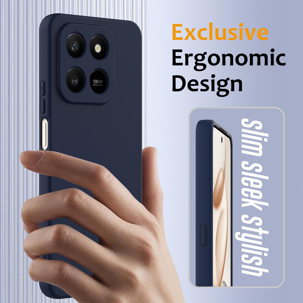 Honor 400 Smart Shockproof Silicone MagSafe Phone Case with Microfibre Lining Magnetic Cover