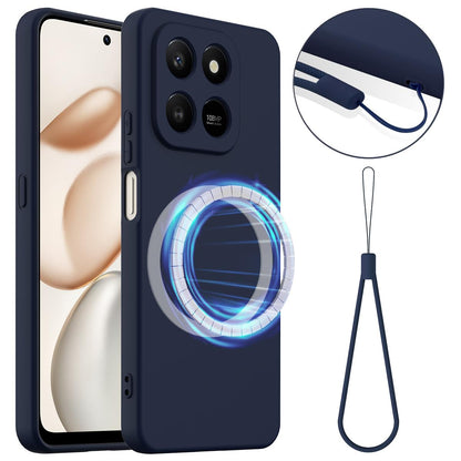 Honor X7d Shockproof Silicone MagSafe Phone Case with Microfibre Lining Magnetic Cover