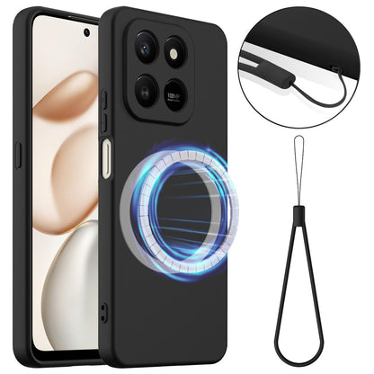Honor X7d Shockproof Silicone MagSafe Phone Case with Microfibre Lining Magnetic Cover