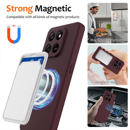 Honor X7d Shockproof Silicone MagSafe Phone Case with Microfibre Lining Magnetic Cover