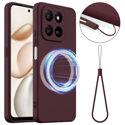 Honor X7d Shockproof Silicone MagSafe Phone Case with Microfibre Lining Magnetic Cover
