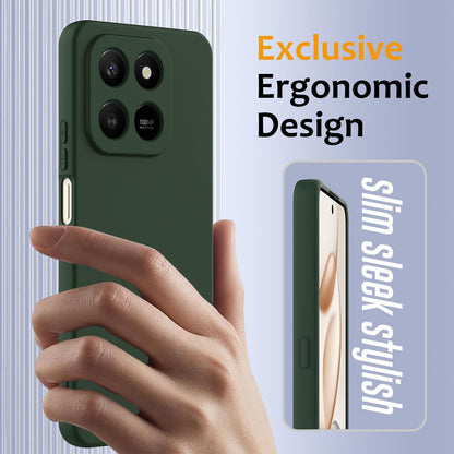 Honor 400 Smart Shockproof Silicone MagSafe Phone Case with Microfibre Lining Magnetic Cover