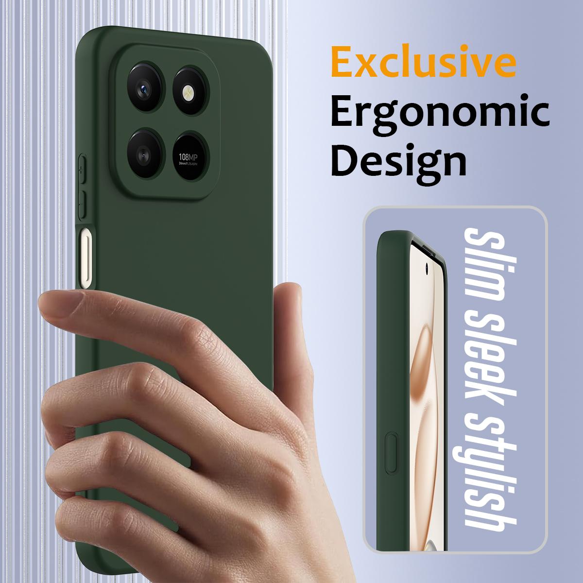 Honor X7d Shockproof Silicone MagSafe Phone Case with Microfibre Lining Magnetic Cover