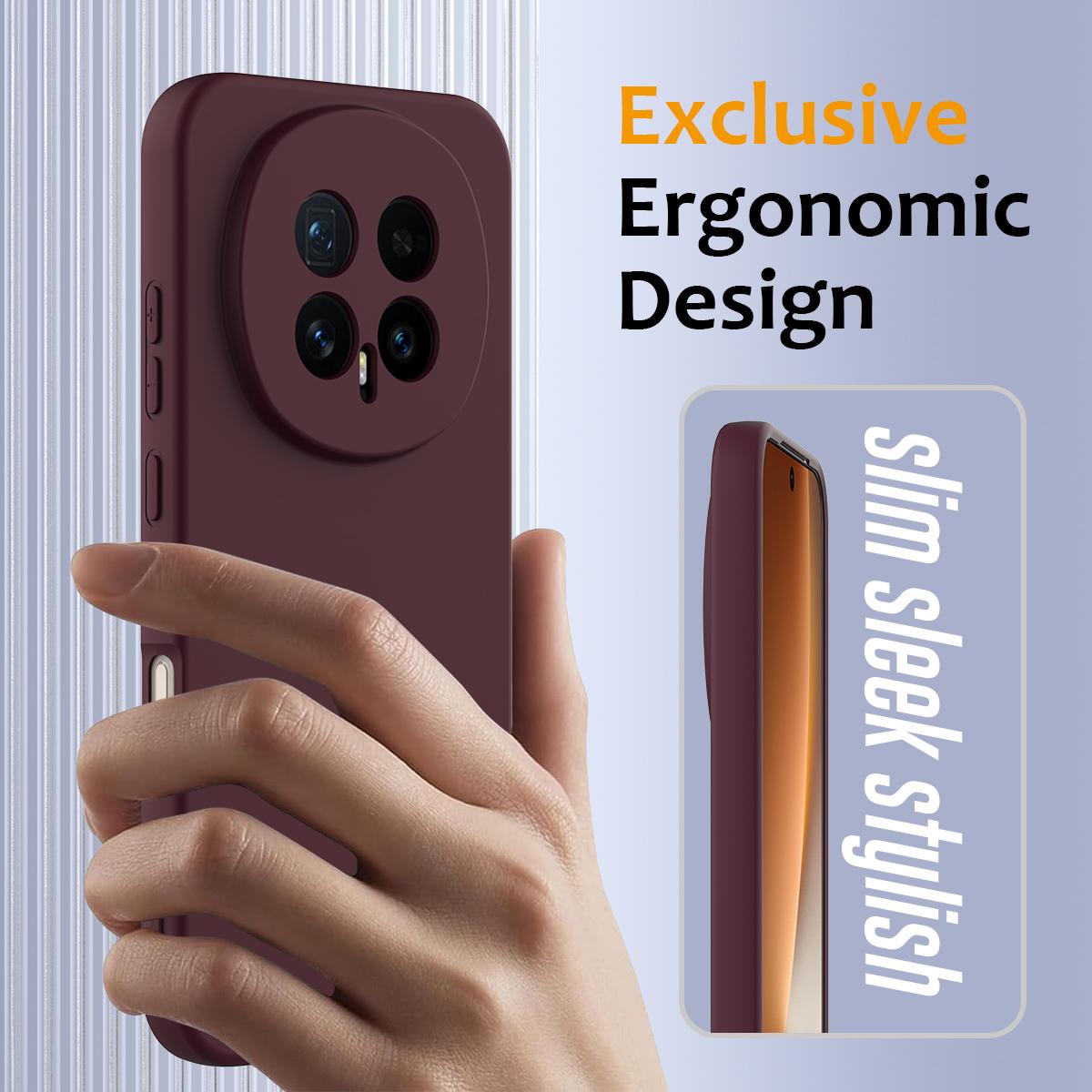 Honor Magic8 Shockproof Silicone MagSafe Phone Case with Microfibre Lining Magnetic Cover