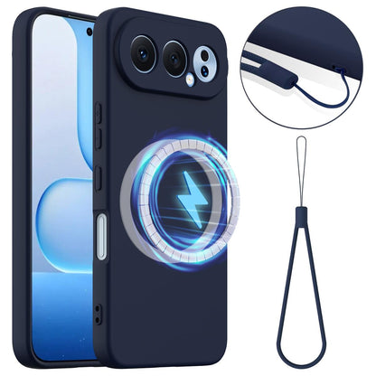 Honor 500 Pro Global 155.8mm Shockproof Silicone MagSafe Phone Case with Microfibre Lining Magnetic Cover
