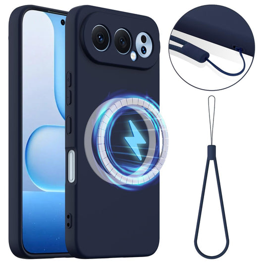 Honor 500 Pro Global 155.8mm Shockproof Silicone MagSafe Phone Case with Microfibre Lining Magnetic Cover