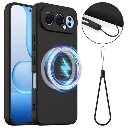Honor 500 Pro Global 155.8mm Shockproof Silicone MagSafe Phone Case with Microfibre Lining Magnetic Cover