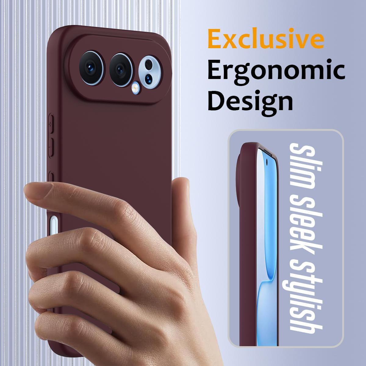 Honor 500 Pro Global 155.8mm Shockproof Silicone MagSafe Phone Case with Microfibre Lining Magnetic Cover