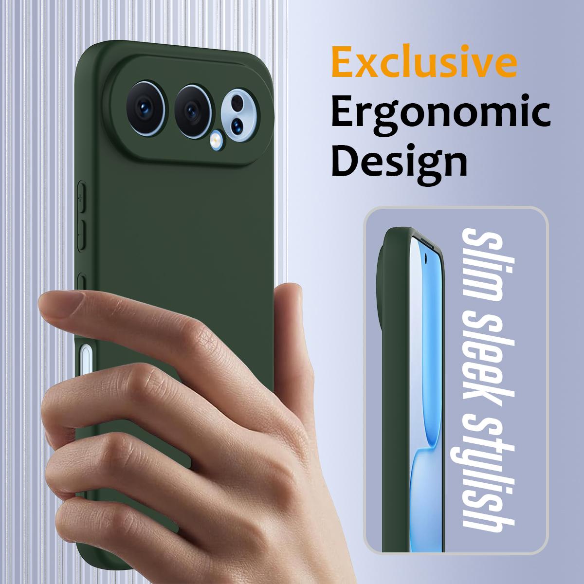 Honor 500 Pro Global 155.8mm Shockproof Silicone MagSafe Phone Case with Microfibre Lining Magnetic Cover