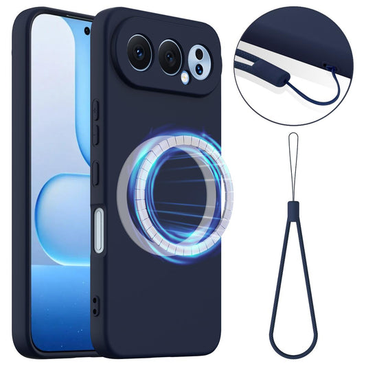 Honor 500 Global 155.8mm Shockproof Silicone MagSafe Phone Case with Microfibre Lining Magnetic Cover