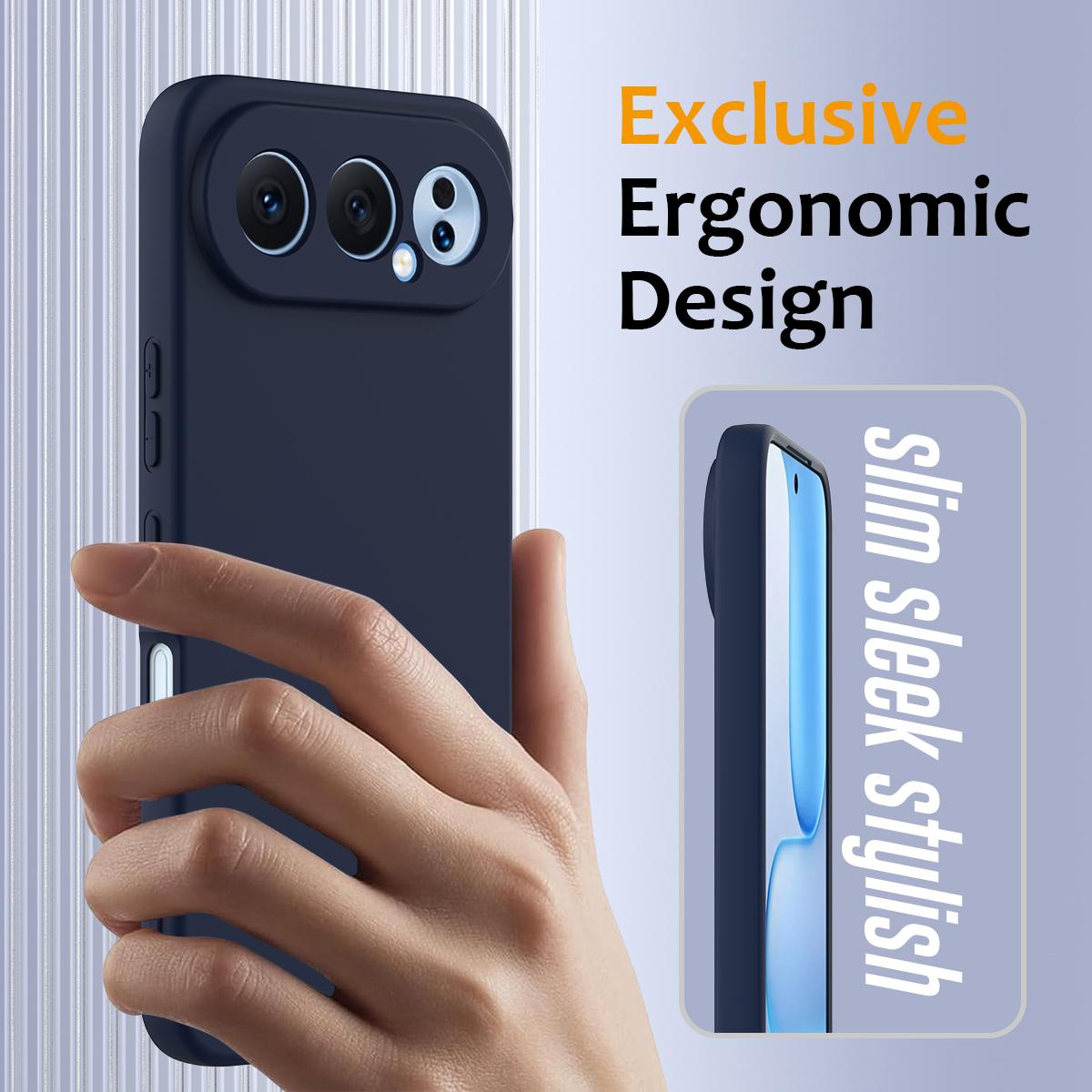 Honor 500 Global 155.8mm Shockproof Silicone MagSafe Phone Case with Microfibre Lining Magnetic Cover