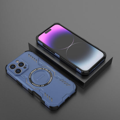 Apple iPhone 16 Pro Max Butterfly Armor MagSafe Magnetic Ring Shockproof Protective Phone Case with Stand