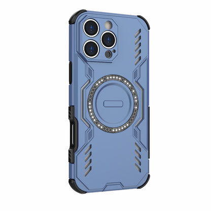 Apple iPhone 16 Pro Max Butterfly Armor MagSafe Magnetic Ring Shockproof Protective Phone Case with Stand