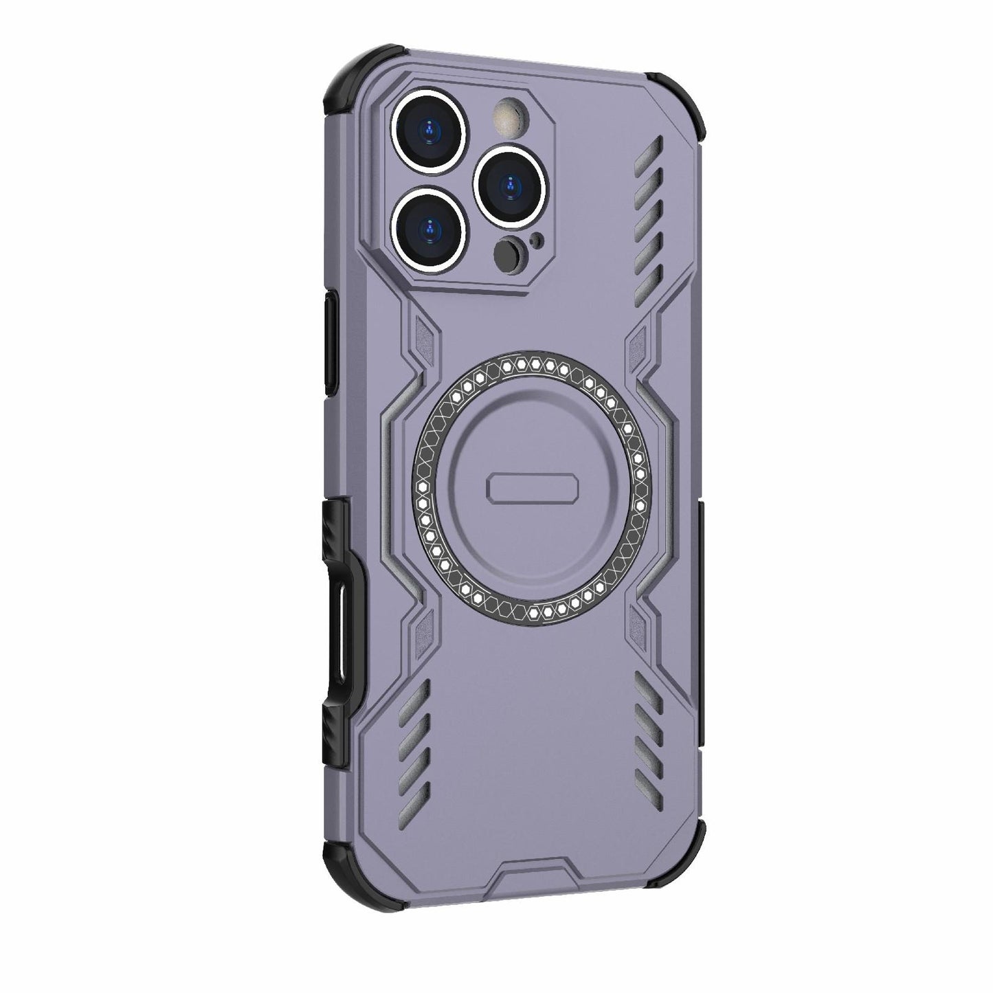 Apple iPhone 16 Pro Max Butterfly Armor MagSafe Magnetic Ring Shockproof Protective Phone Case with Stand