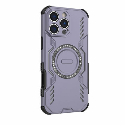 Apple iPhone 16 Pro Max Butterfly Armor MagSafe Magnetic Ring Shockproof Protective Phone Case with Stand