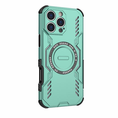 Apple iPhone 16 Pro Max Butterfly Armor MagSafe Magnetic Ring Shockproof Protective Phone Case with Stand