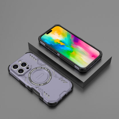 Apple iPhone 16 Pro Butterfly Armor MagSafe Magnetic Ring Shockproof Protective Phone Case with Stand