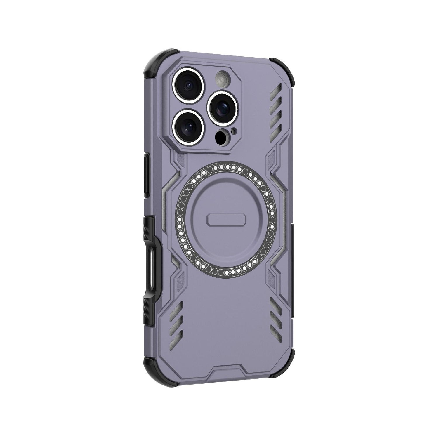 Apple iPhone 16 Pro Butterfly Armor MagSafe Magnetic Ring Shockproof Protective Phone Case with Stand