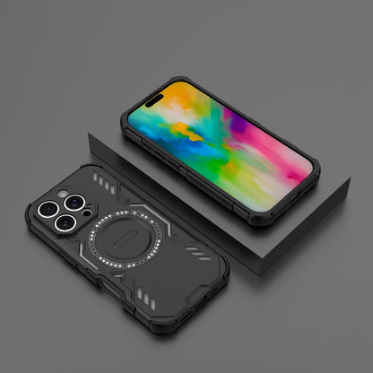 Apple iPhone 16 Pro Butterfly Armor MagSafe Magnetic Ring Shockproof Protective Phone Case with Stand