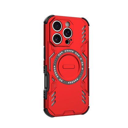 Apple iPhone 16 Pro Butterfly Armor MagSafe Magnetic Ring Shockproof Protective Phone Case with Stand