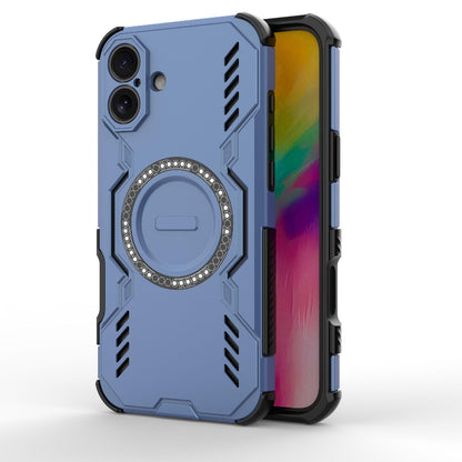 Apple iPhone 16 Plus Butterfly Armor MagSafe Magnetic Ring Shockproof Protective Phone Case with Stand