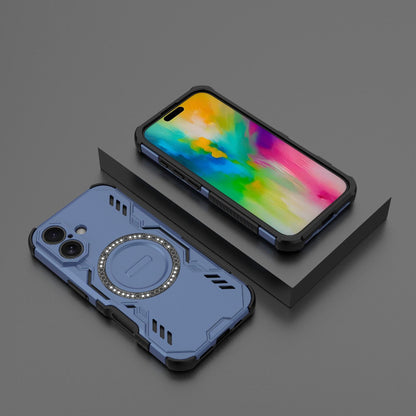 Apple iPhone 16 Butterfly Armor MagSafe Magnetic Ring Shockproof Protective Phone Case with Stand