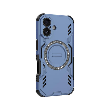 Apple iPhone 16 Butterfly Armor MagSafe Magnetic Ring Shockproof Protective Phone Case with Stand