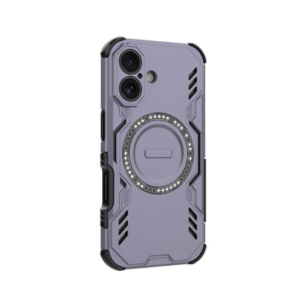 Apple iPhone 16 Butterfly Armor MagSafe Magnetic Ring Shockproof Protective Phone Case with Stand