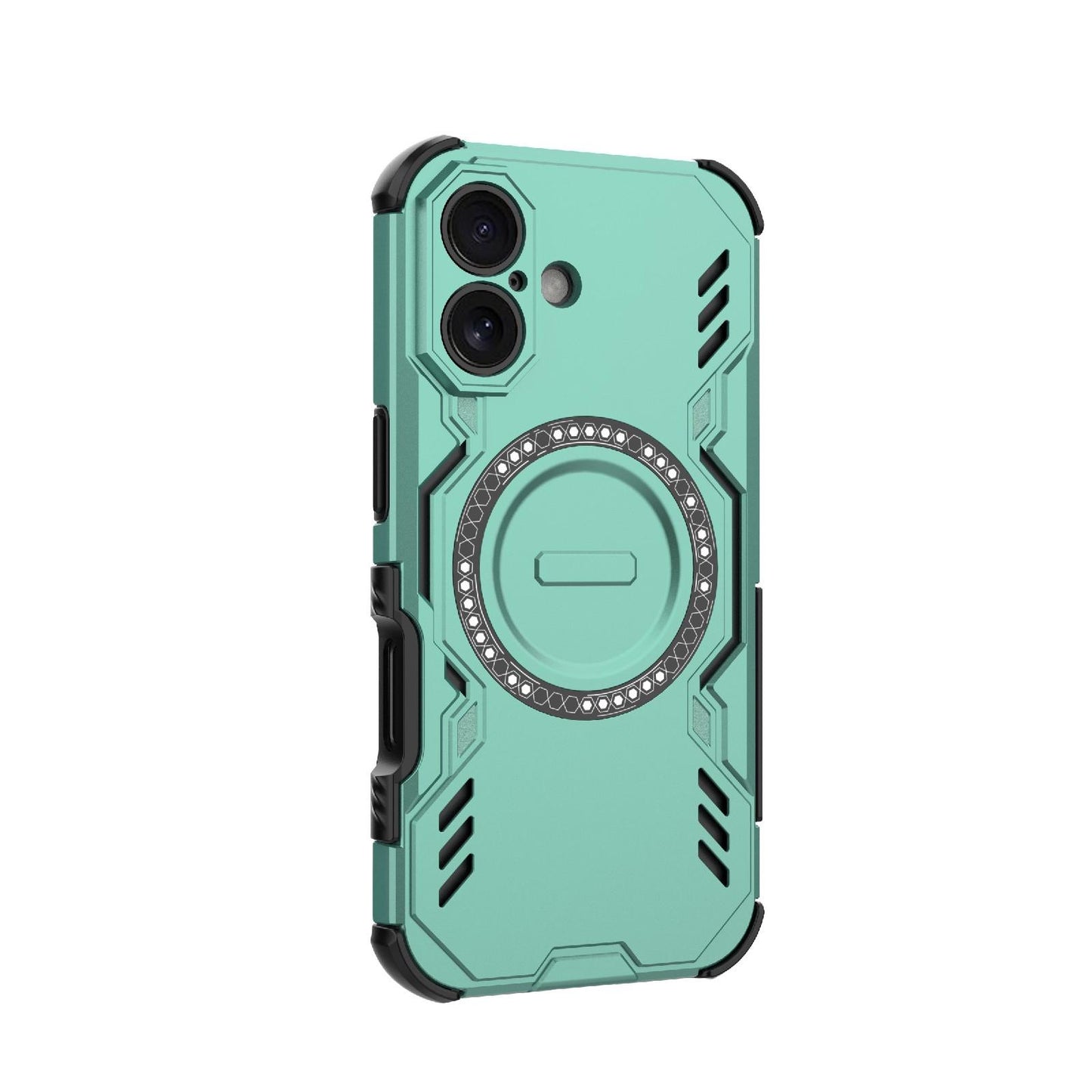 Apple iPhone 16 Butterfly Armor MagSafe Magnetic Ring Shockproof Protective Phone Case with Stand