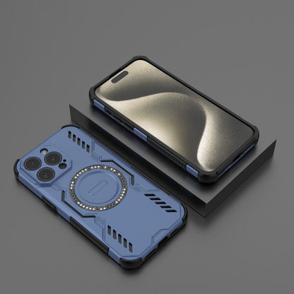 Apple iPhone 15 Pro Max Butterfly Armor MagSafe Magnetic Ring Shockproof Protective Phone Case with Stand