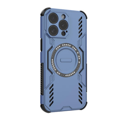 Apple iPhone 15 Pro Max Butterfly Armor MagSafe Magnetic Ring Shockproof Protective Phone Case with Stand