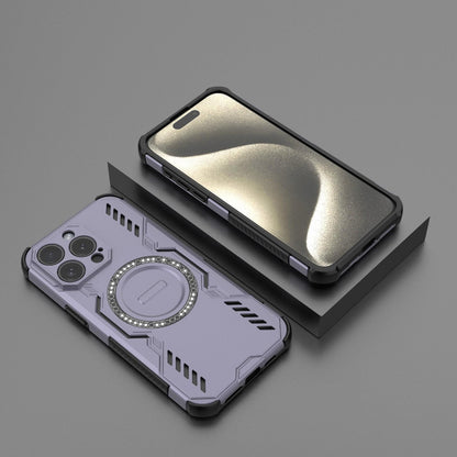 Apple iPhone 15 Pro Max Butterfly Armor MagSafe Magnetic Ring Shockproof Protective Phone Case with Stand