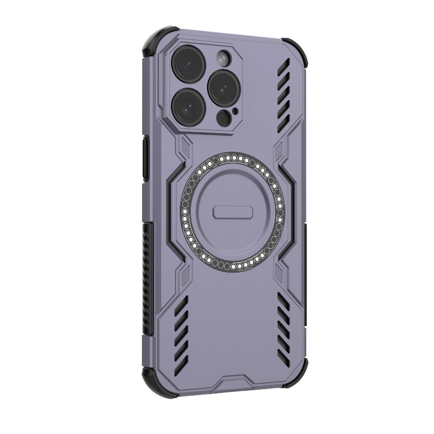 Apple iPhone 15 Pro Max Butterfly Armor MagSafe Magnetic Ring Shockproof Protective Phone Case with Stand