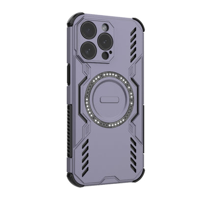 Apple iPhone 15 Pro Max Butterfly Armor MagSafe Magnetic Ring Shockproof Protective Phone Case with Stand